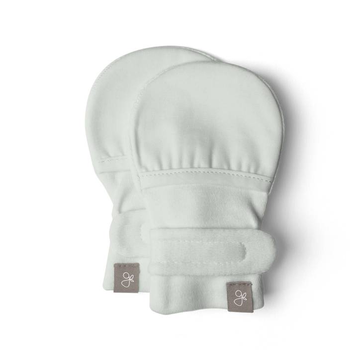 Knit Organic Cotton Stay-On Baby Mittens
