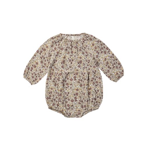 Long Sleeve Bubble Romper | Autumn Floral