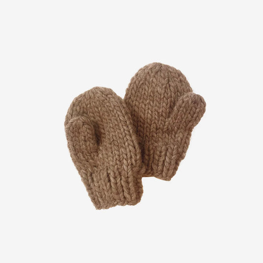 Classic Knit Mittens | Walnut